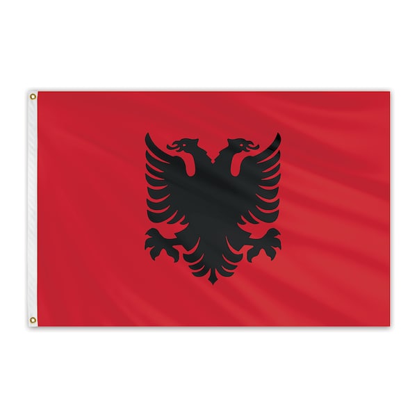 Global Flags Unlimited Albania Outdoor Nylon Flag 6'x10' 203340